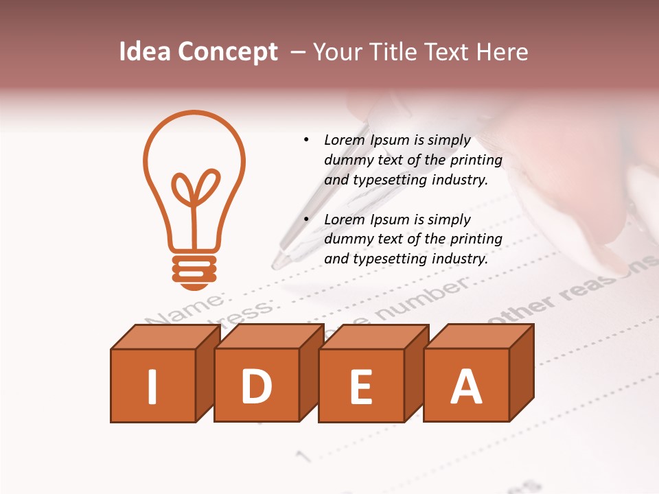 Data Form Occupation PowerPoint Template