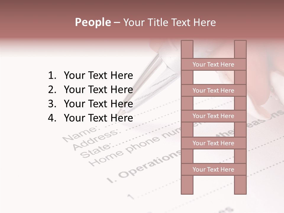 Data Form Occupation PowerPoint Template