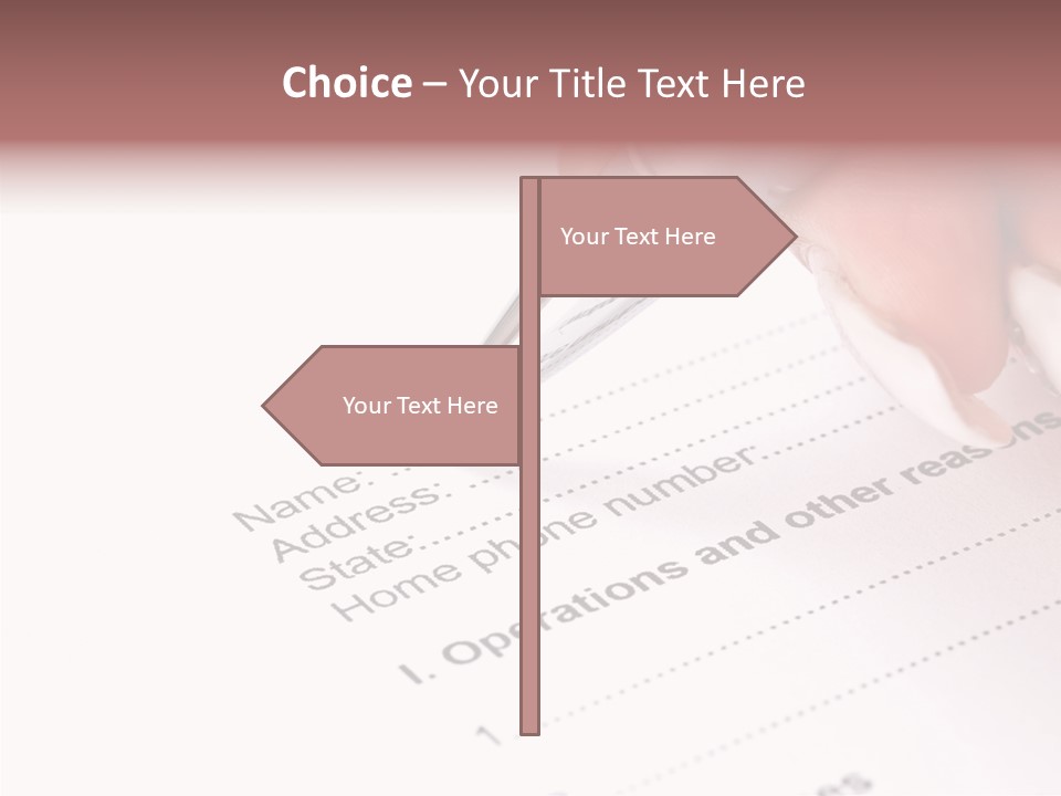Data Form Occupation PowerPoint Template