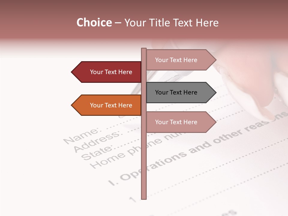 Data Form Occupation PowerPoint Template
