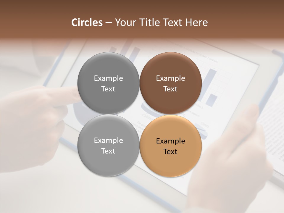 Finger Female Touchpad PowerPoint Template