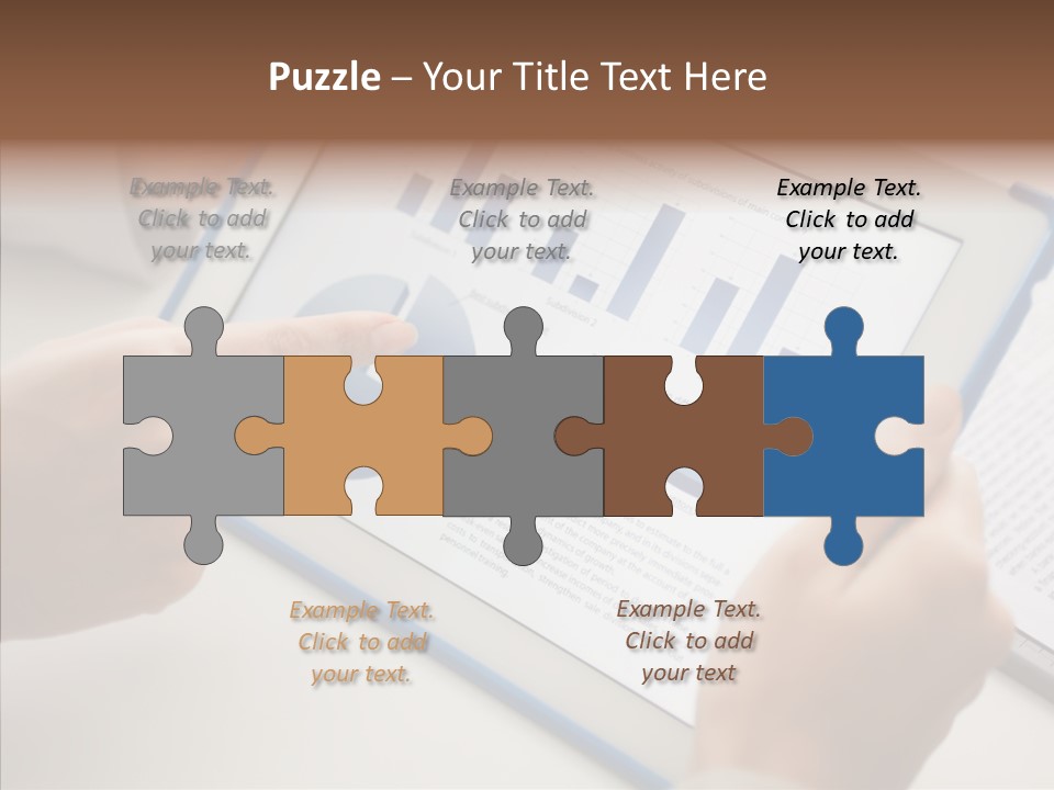 Finger Female Touchpad PowerPoint Template