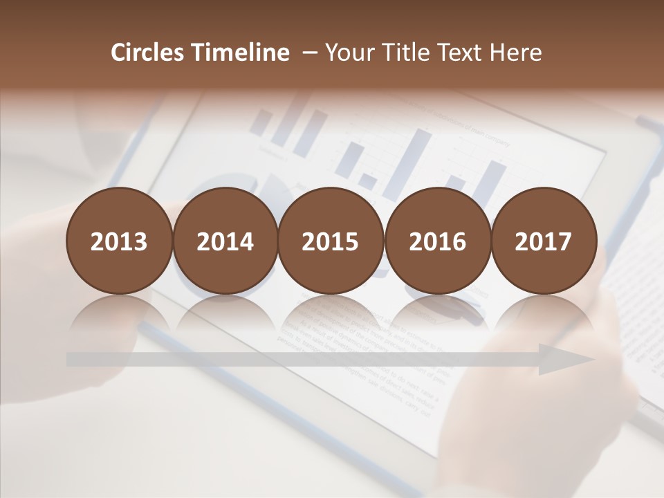 Finger Female Touchpad PowerPoint Template