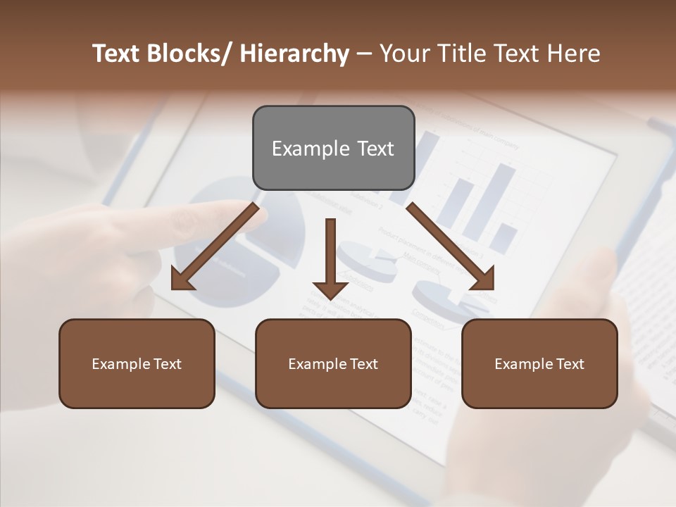 Finger Female Touchpad PowerPoint Template