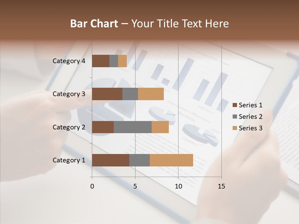Finger Female Touchpad PowerPoint Template
