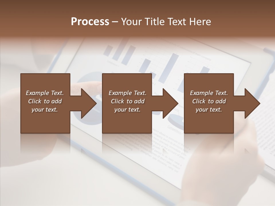 Finger Female Touchpad PowerPoint Template