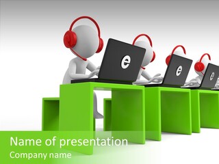 Help Consultant White PowerPoint Template