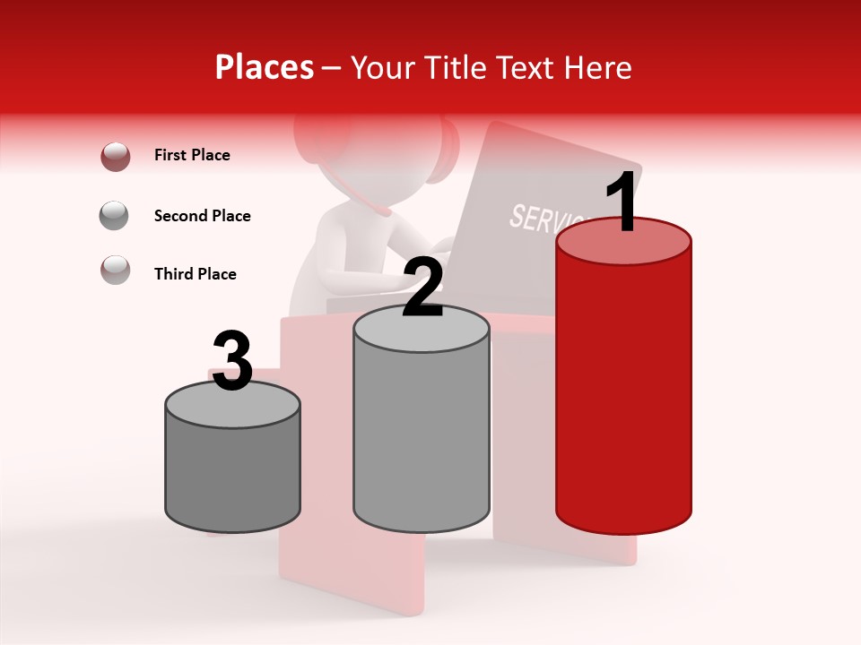 Operator White Isolated PowerPoint Template