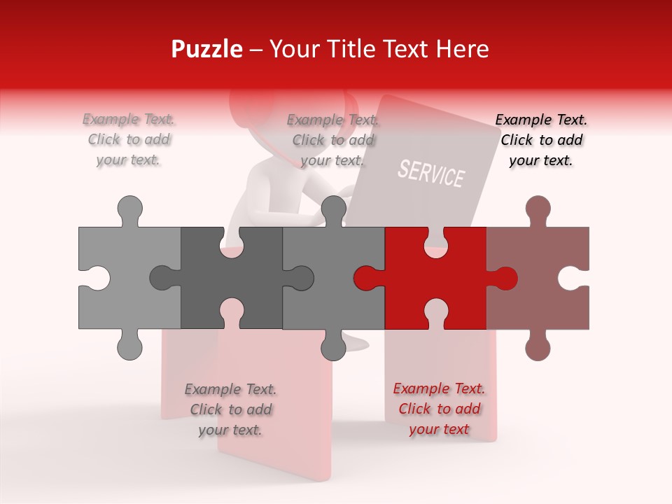 Operator White Isolated PowerPoint Template