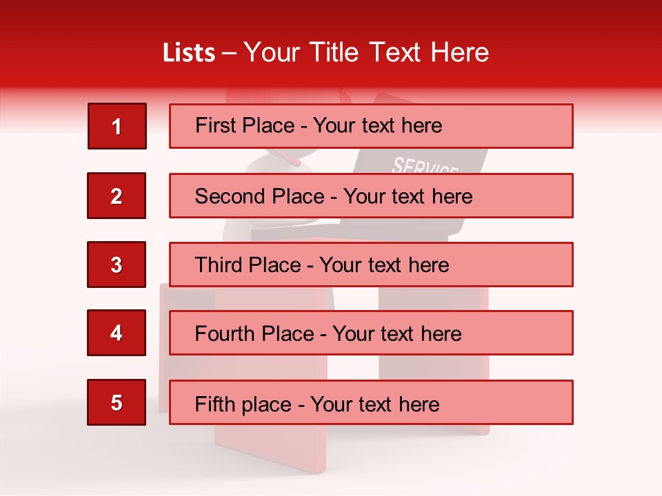 Operator White Isolated PowerPoint Template