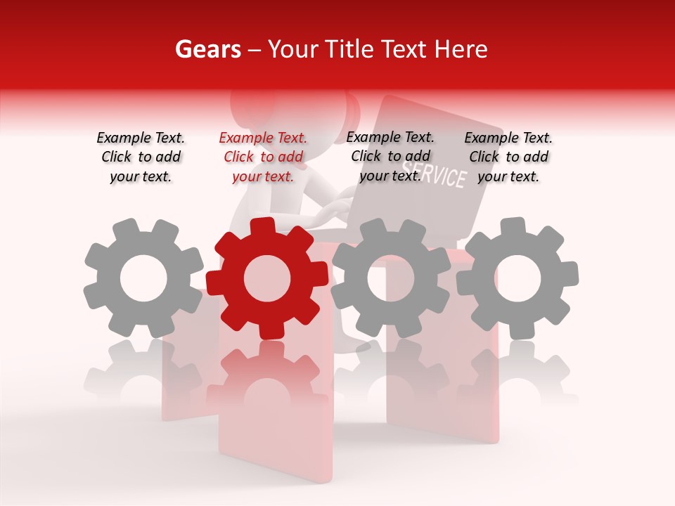 Operator White Isolated PowerPoint Template