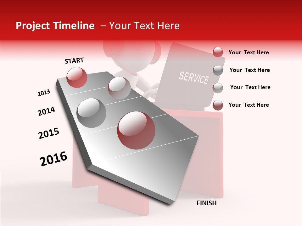 Operator White Isolated PowerPoint Template