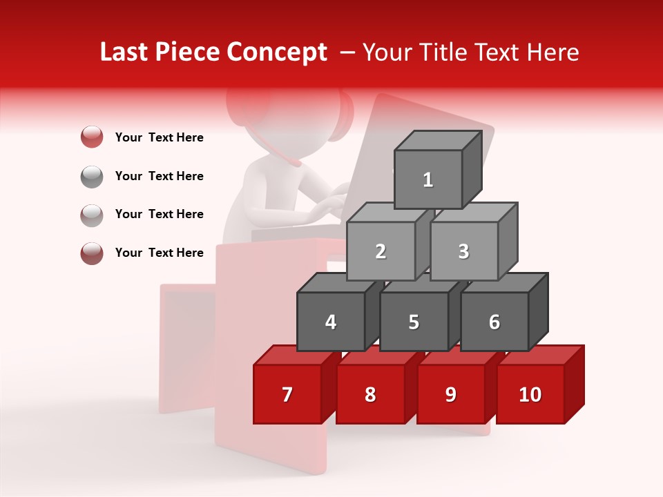 Operator White Isolated PowerPoint Template