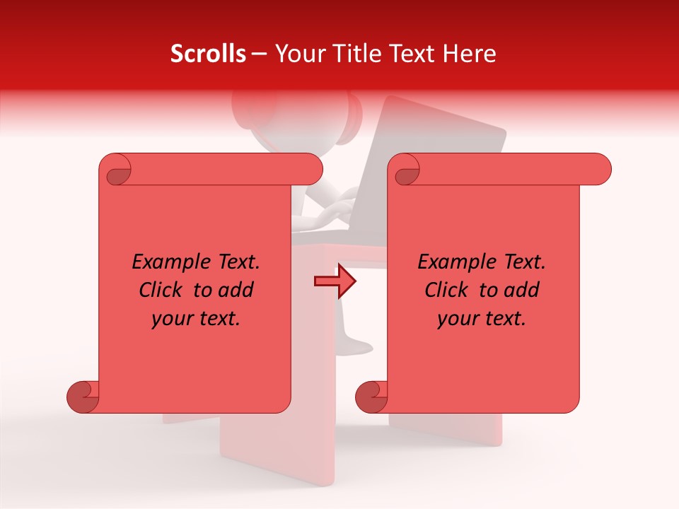 Operator White Isolated PowerPoint Template