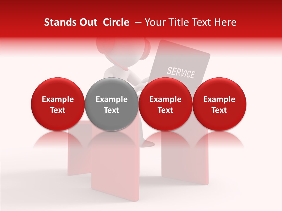 Operator White Isolated PowerPoint Template