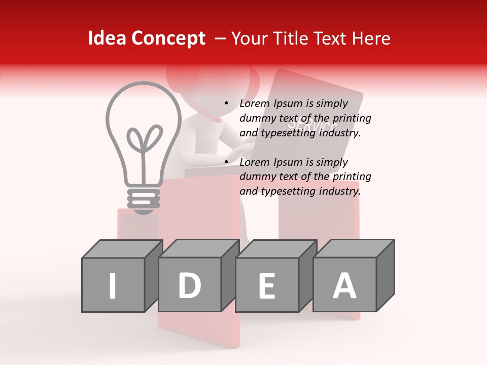 Operator White Isolated PowerPoint Template