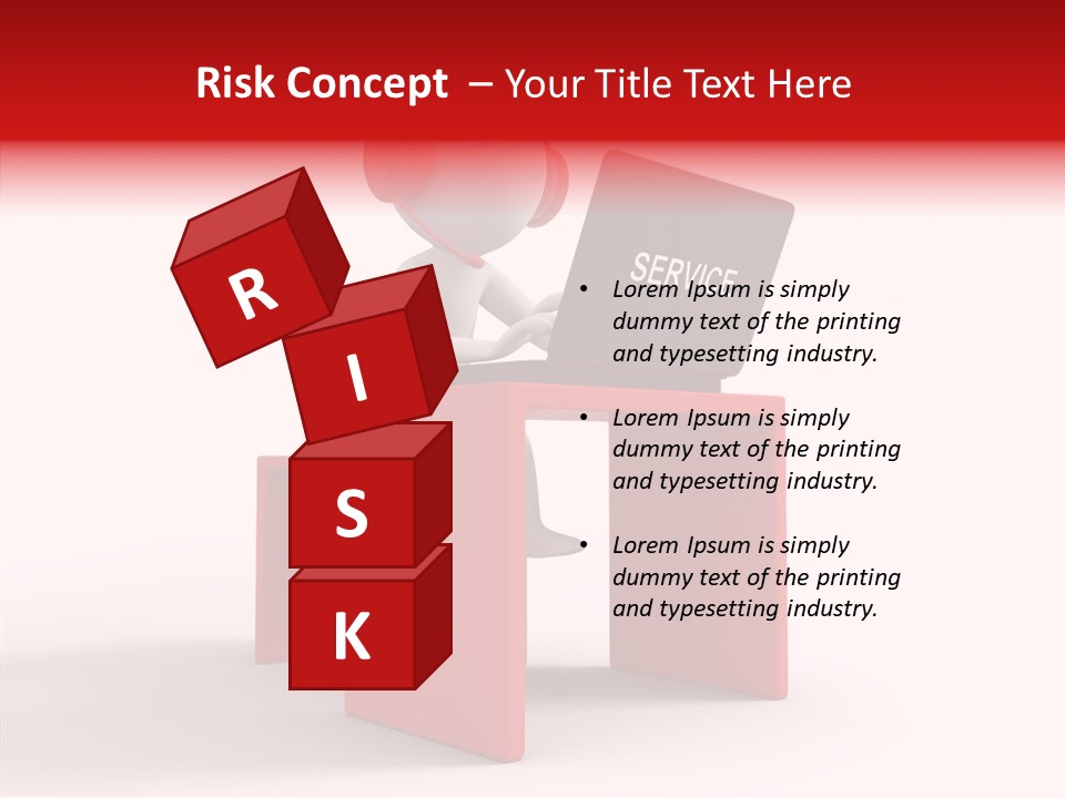 Operator White Isolated PowerPoint Template