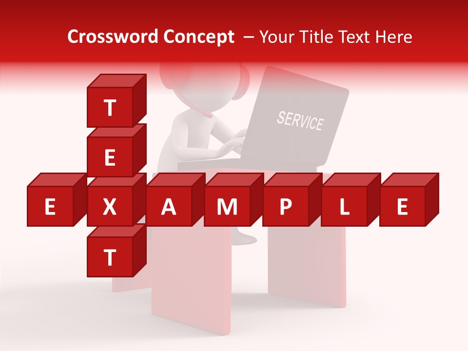 Operator White Isolated PowerPoint Template