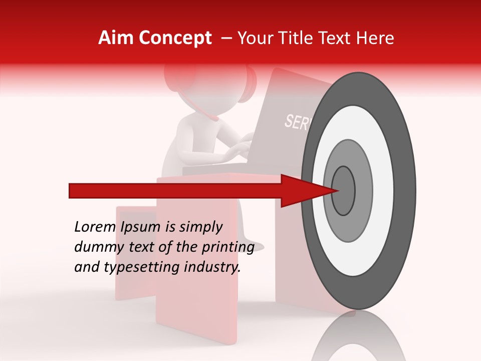 Operator White Isolated PowerPoint Template