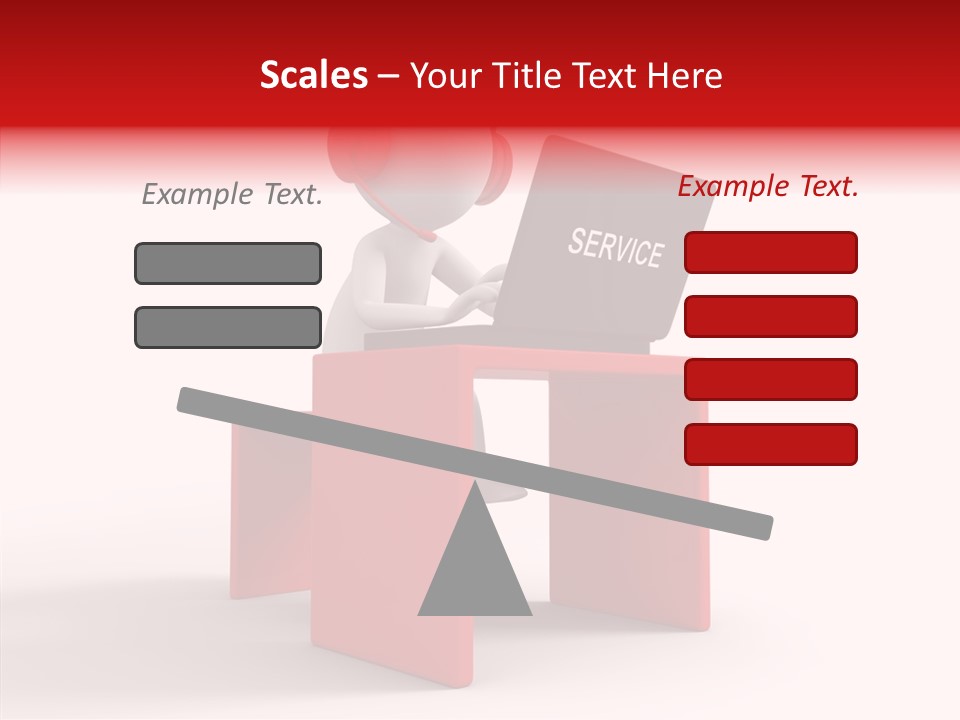 Operator White Isolated PowerPoint Template