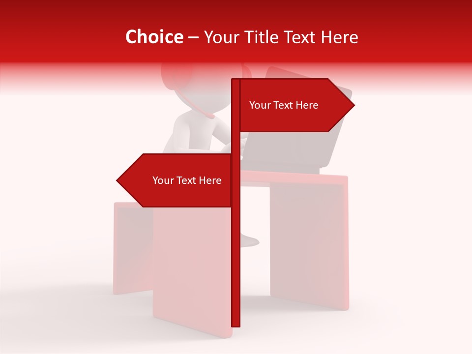 Operator White Isolated PowerPoint Template