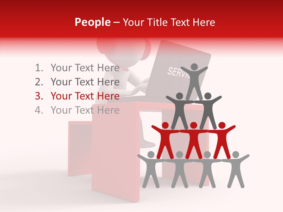 Operator White Isolated PowerPoint Template