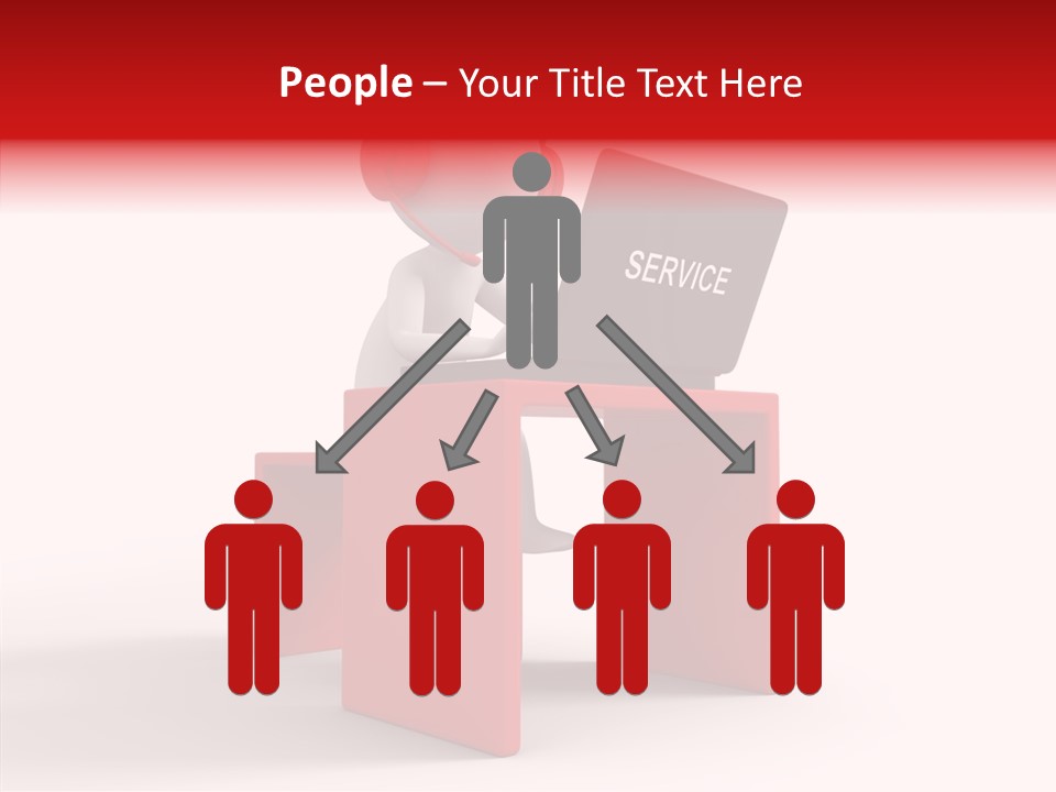 Operator White Isolated PowerPoint Template