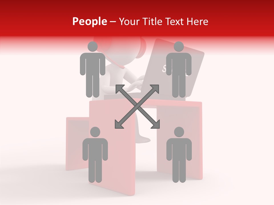 Operator White Isolated PowerPoint Template