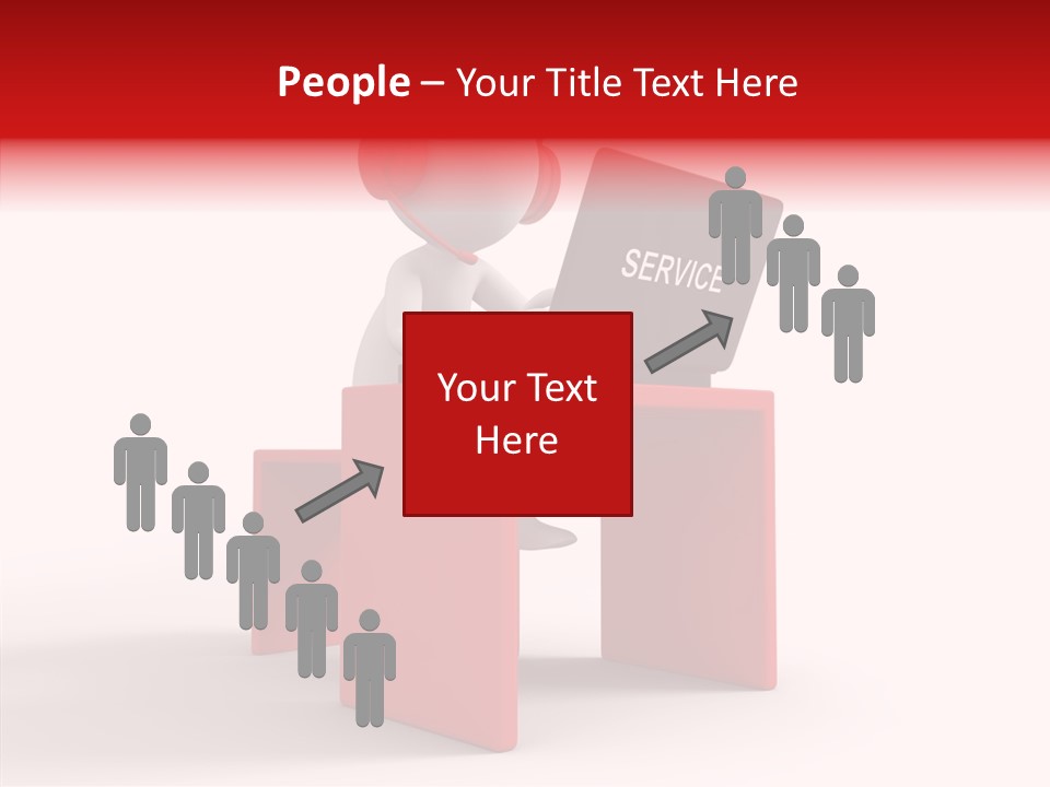 Operator White Isolated PowerPoint Template