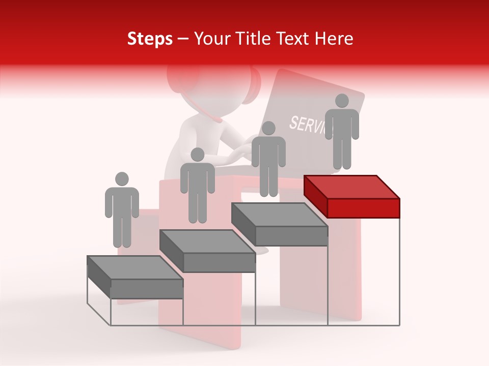 Operator White Isolated PowerPoint Template