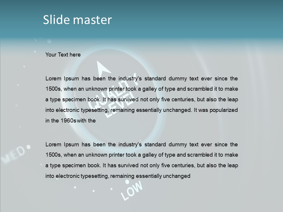 Button Low Level PowerPoint Template