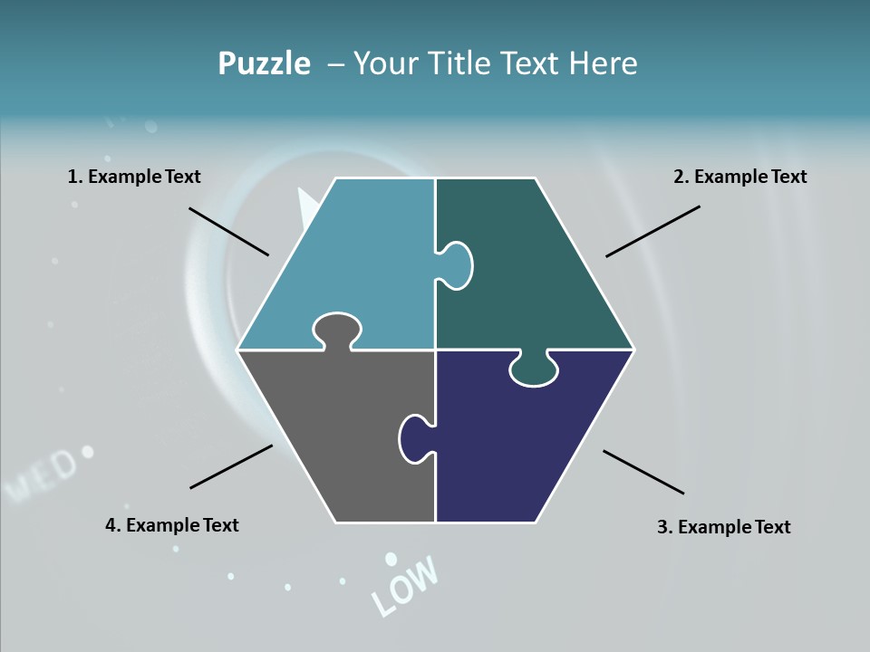 Button Low Level PowerPoint Template