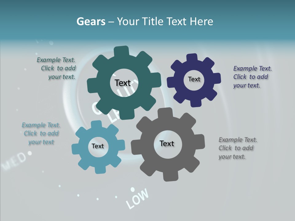 Button Low Level PowerPoint Template