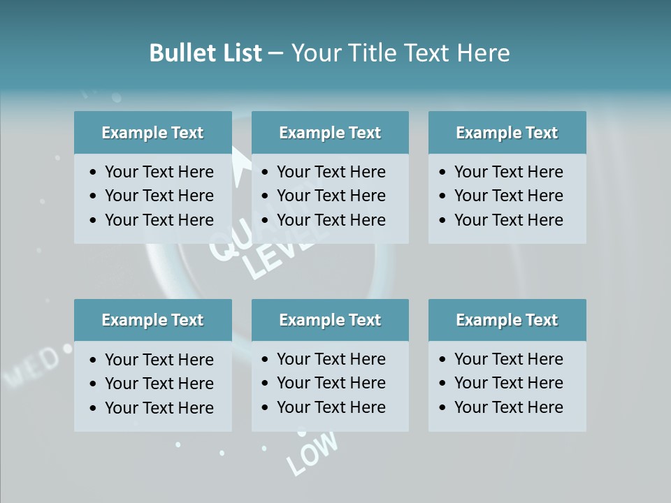 Button Low Level PowerPoint Template