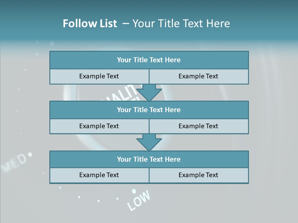 Button Low Level PowerPoint Template
