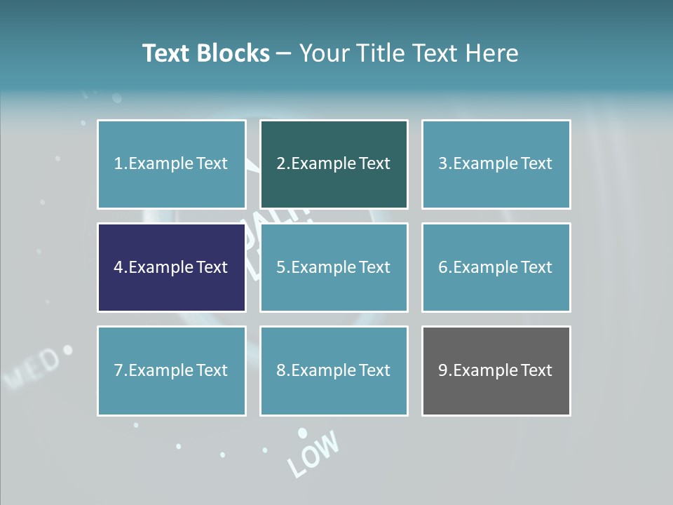 Button Low Level PowerPoint Template