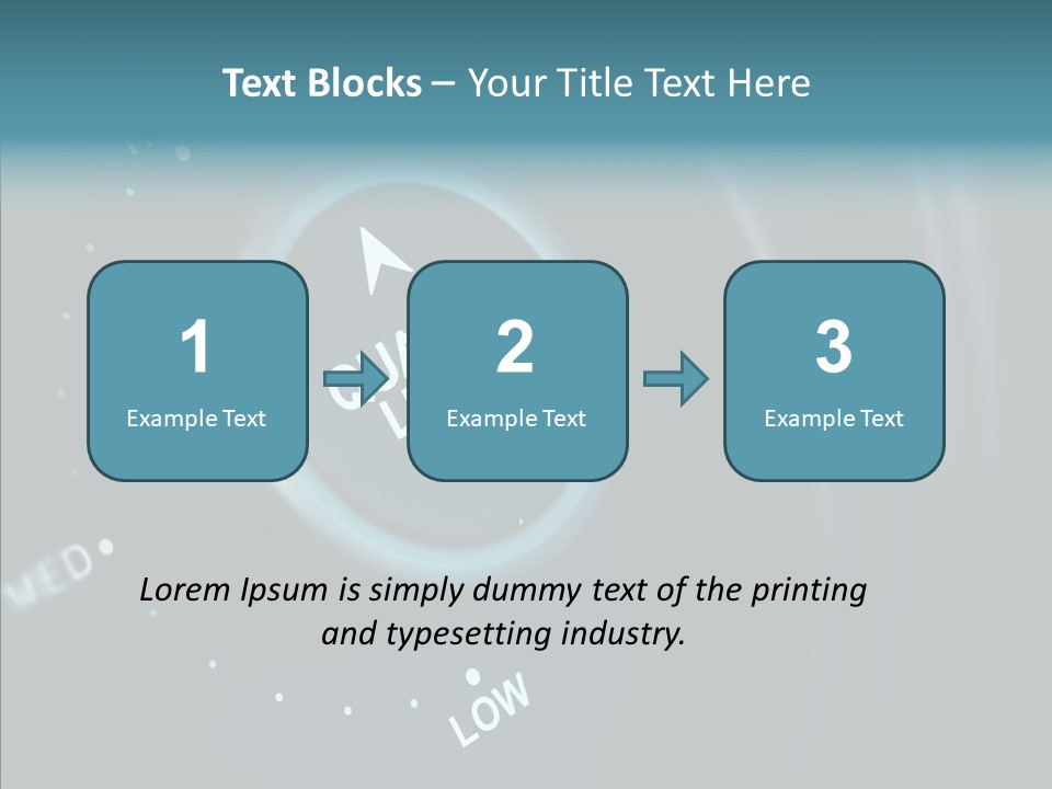 Button Low Level PowerPoint Template