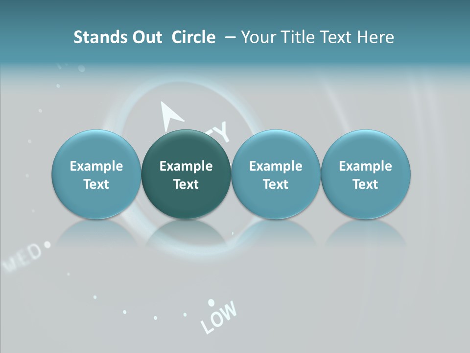 Button Low Level PowerPoint Template