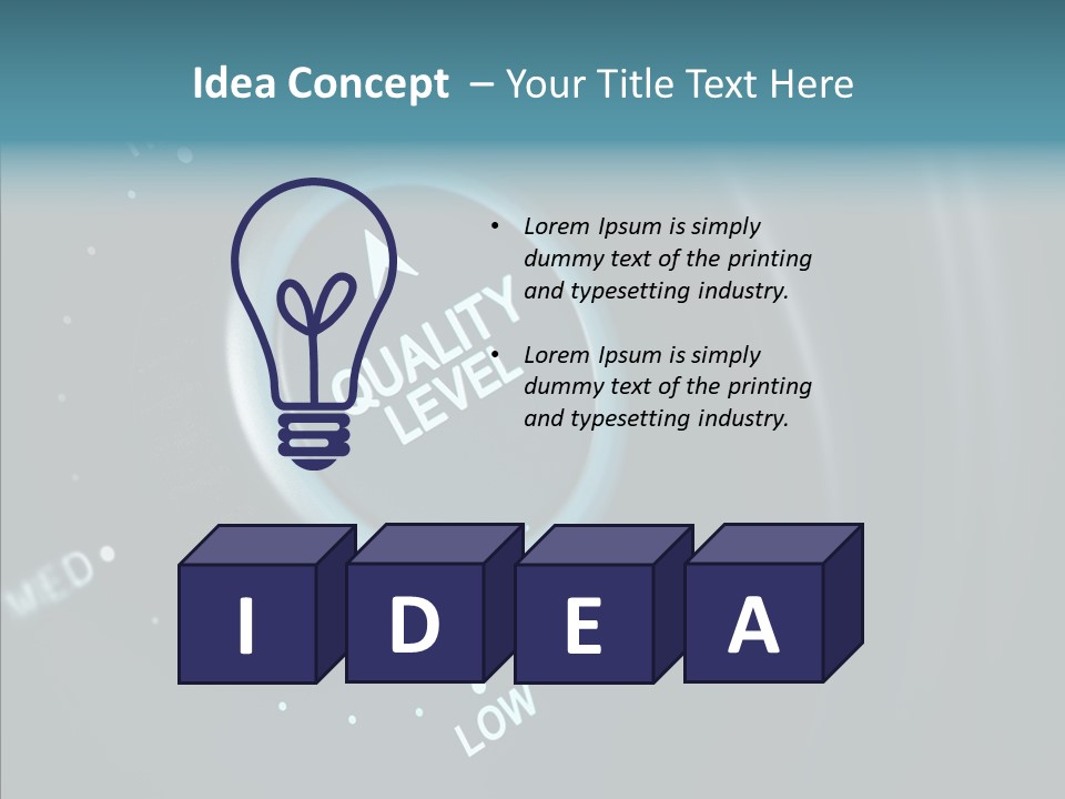 Button Low Level PowerPoint Template