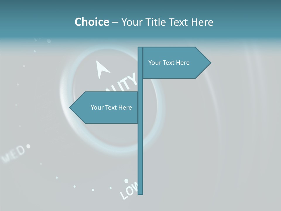 Button Low Level PowerPoint Template