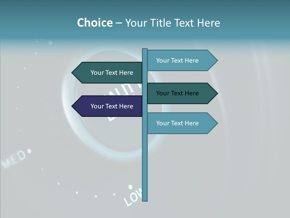 Button Low Level PowerPoint Template