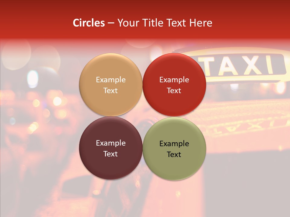 Contemporary Sign Defocused PowerPoint Template