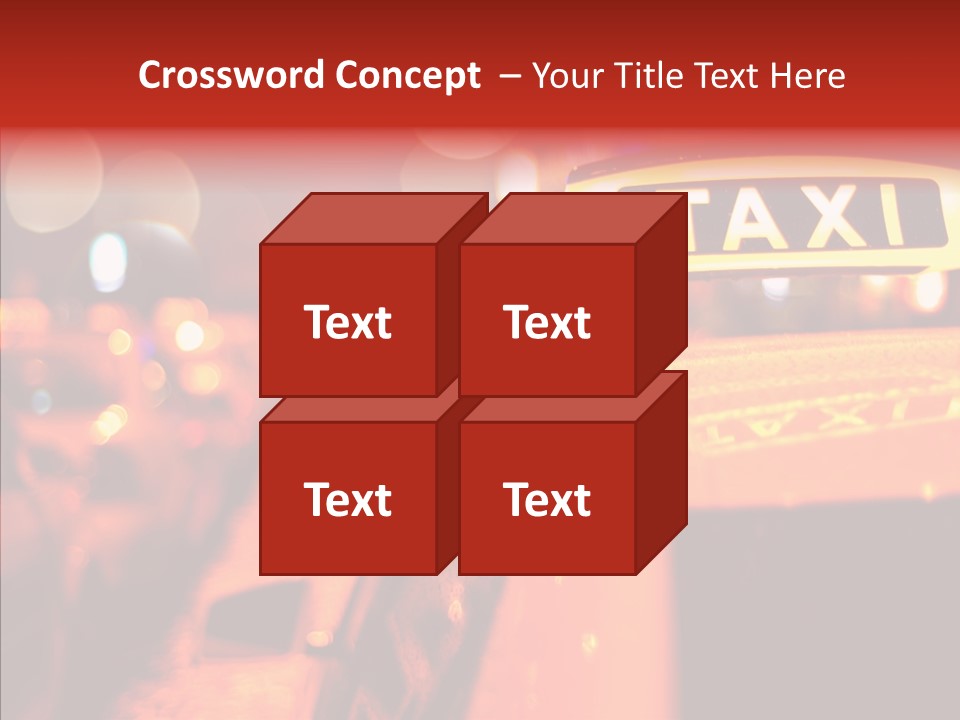 Contemporary Sign Defocused PowerPoint Template