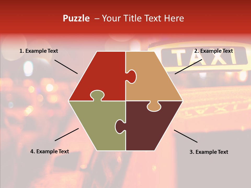 Contemporary Sign Defocused PowerPoint Template