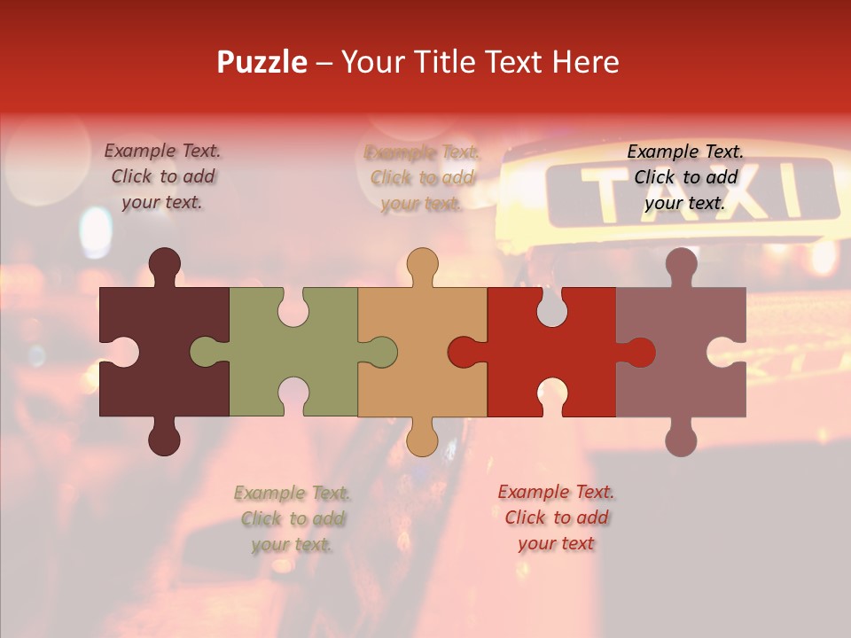 Contemporary Sign Defocused PowerPoint Template
