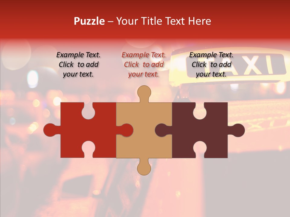 Contemporary Sign Defocused PowerPoint Template