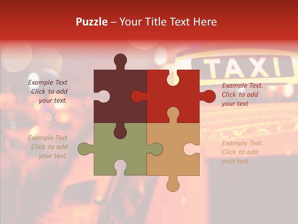 Contemporary Sign Defocused PowerPoint Template