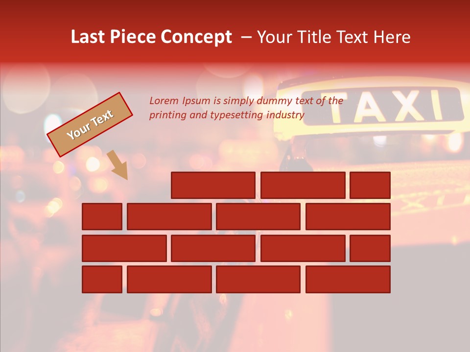 Contemporary Sign Defocused PowerPoint Template