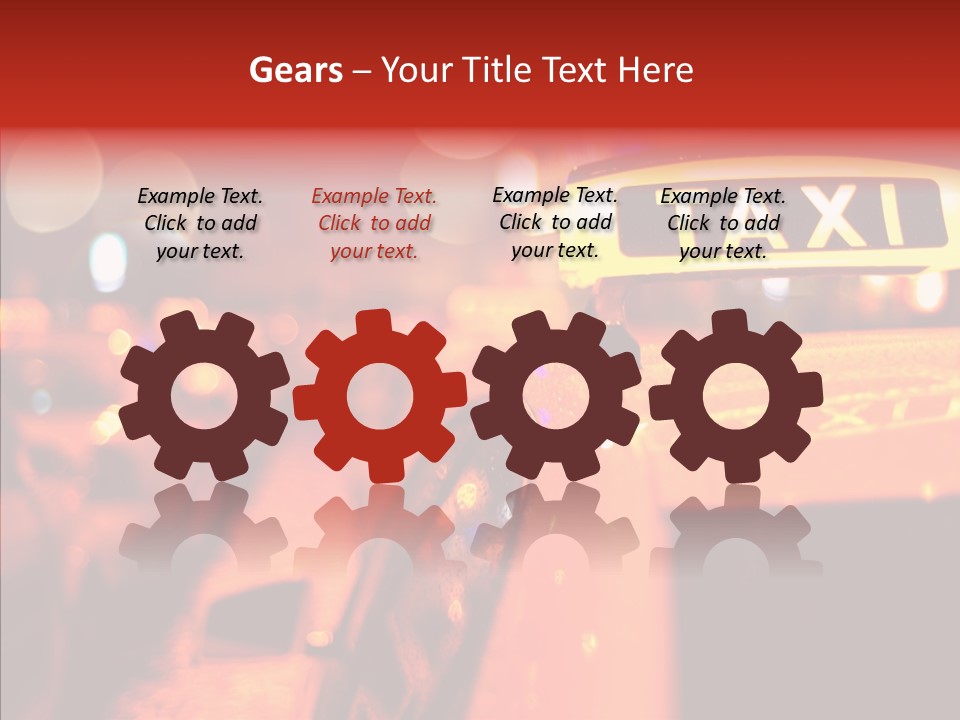 Contemporary Sign Defocused PowerPoint Template