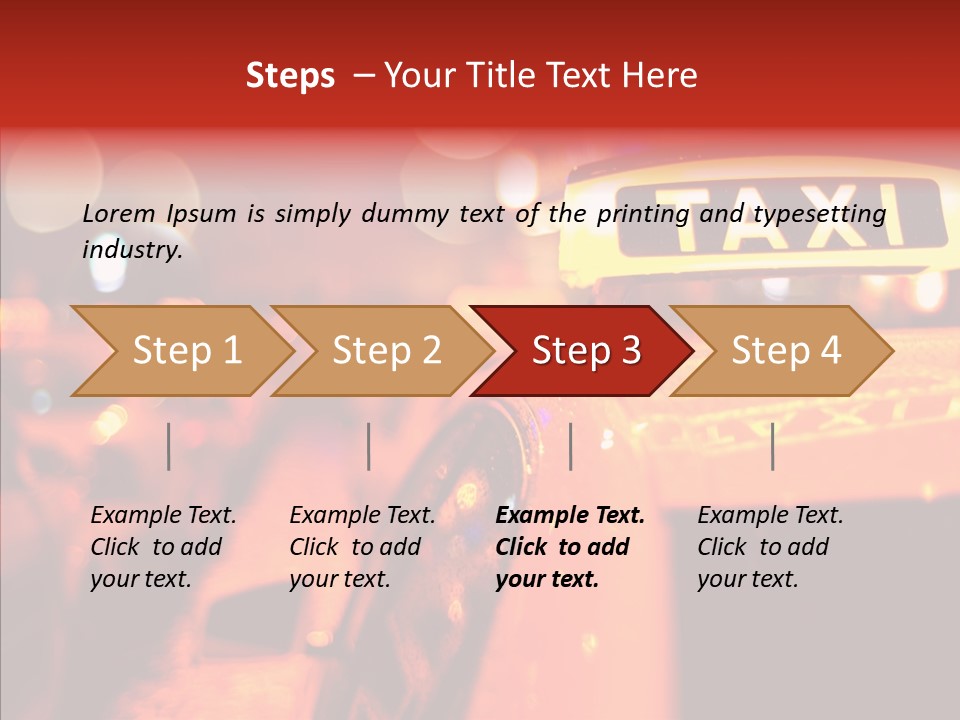 Contemporary Sign Defocused PowerPoint Template